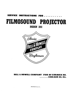 Bell & Howell projector 202